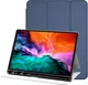 Apple iPad Pro 12.9 Hoes Luxe Tri-Fold Book Case Kunst Leer Blauw