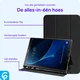 Samsung Galaxy Tab A 10.1 (2016) Hoes Luxe Tri-Fold Book Case Kunst Leer Zwart afbeelding 3