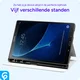 Samsung Galaxy Tab A 10.1 (2016) Hoes Luxe Tri-Fold Book Case Kunst Leer Blauw afbeelding 5