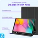 Samsung Galaxy Tab A 10.1 (2019) Hoes Luxe Tri-Fold Book Case Kunst Leer Zwart afbeelding 3