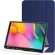 Samsung Galaxy Tab A 10.1 (2019) Hoes Luxe Tri-Fold Book Case Kunst Leer Blauw