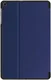 Samsung Galaxy Tab A 10.1 (2019) Hoes Luxe Tri-Fold Book Case Kunst Leer Blauw afbeelding 8