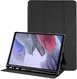 Samsung Galaxy Tab A7 Lite Hoes Luxe Tri-Fold Book Case Kunst Leer Zwart afbeelding 1