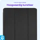 Samsung Galaxy Tab A7 Lite Hoes Luxe Tri-Fold Book Case Kunst Leer Zwart afbeelding 6
