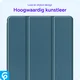 Samsung Galaxy Tab A7 Lite Hoes Luxe Tri-Fold Book Case Kunst Leer Blauw afbeelding 6