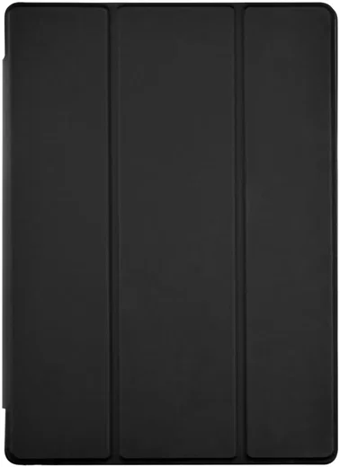 Samsung Galaxy Tab A8 Hoes Luxe Tri-Fold Book Case Kunst Leer Zwart afbeelding 9