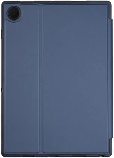 Samsung Galaxy Tab A8 Hoes Luxe Tri-Fold Book Case Kunst Leer Blauw afbeelding 8