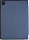 Samsung Galaxy Tab A8 Hoes Luxe Tri-Fold Book Case Kunst Leer Blauw afbeelding 8