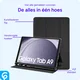 Samsung Galaxy Tab A9 Hoes Luxe Tri-Fold Book Case Kunst Leer Zwart afbeelding 5