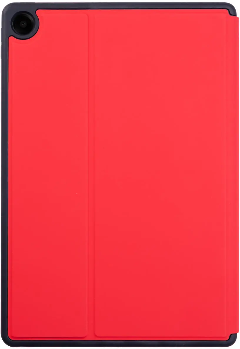 Samsung Galaxy Tab A9 Plus Hoes Luxe Tri-Fold Book Case Kunst Leer Rood afbeelding 8