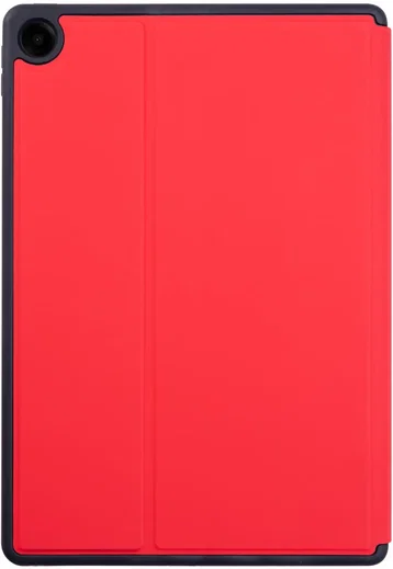 Samsung Galaxy Tab A9 Plus Hoes Luxe Tri-Fold Book Case Kunst Leer Rood afbeelding 8