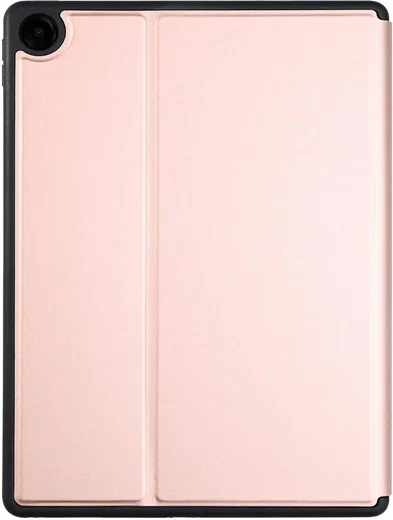 Samsung Galaxy Tab A9 Plus Hoes Luxe Tri-Fold Book Case Kunst Leer Roze afbeelding 8