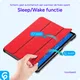 Samsung Galaxy Tab S10+/S9+/S9 FE+ Hoes Luxe Tri-Fold Book Case Kunst Leer Rood afbeelding 7