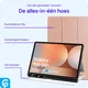Samsung Galaxy Tab S10+/S9+/S9 FE+ Hoes Luxe Tri-Fold Book Case Kunst Leer Roze afbeelding 3
