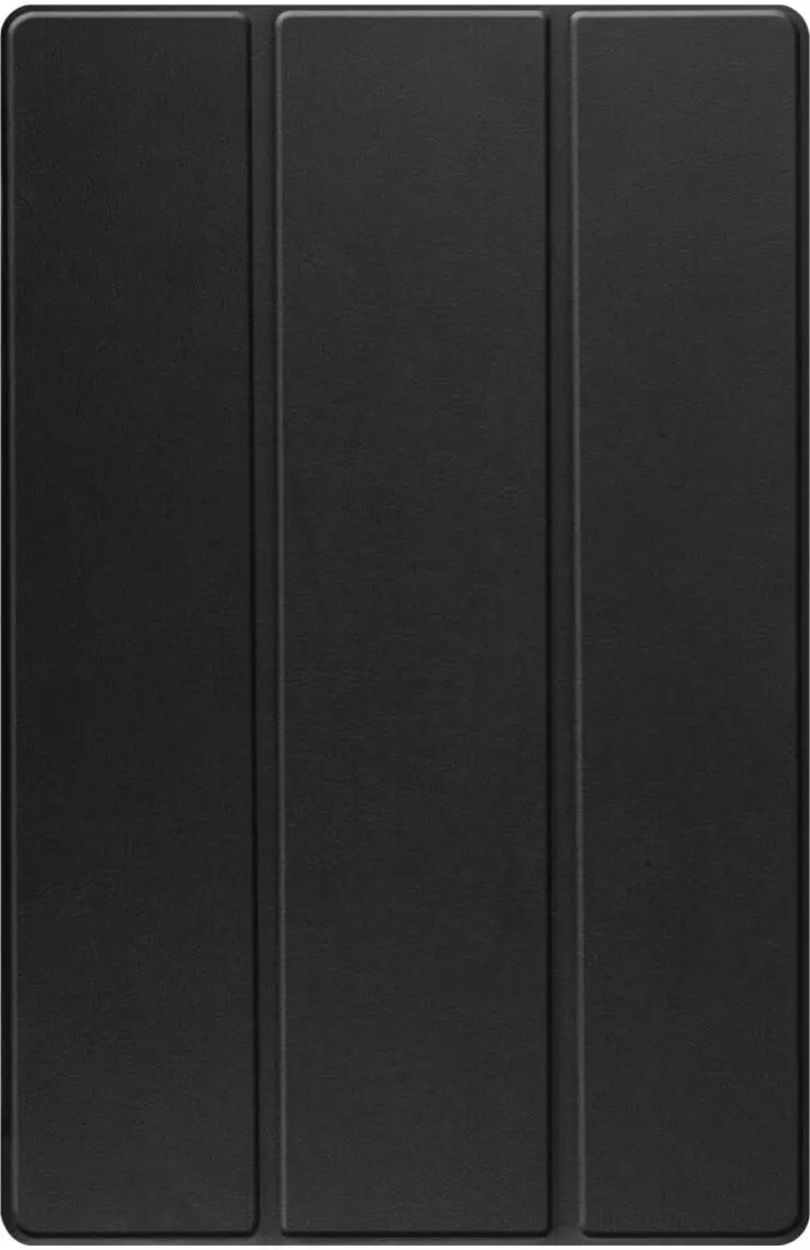 Samsung Tab S10 Ultra / S9 Ultra Hoes Luxe Tri-Fold Book Case Kunst Leer Zwart afbeelding 9