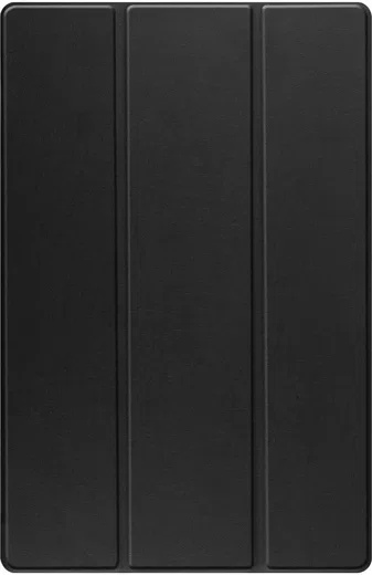 Samsung Tab S10 Ultra / S9 Ultra Hoes Luxe Tri-Fold Book Case Kunst Leer Zwart afbeelding 9