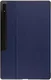 Samsung Tab S10 Ultra / S9 Ultra Hoes Luxe Tri-Fold Book Case Kunst Leer Blauw afbeelding 9
