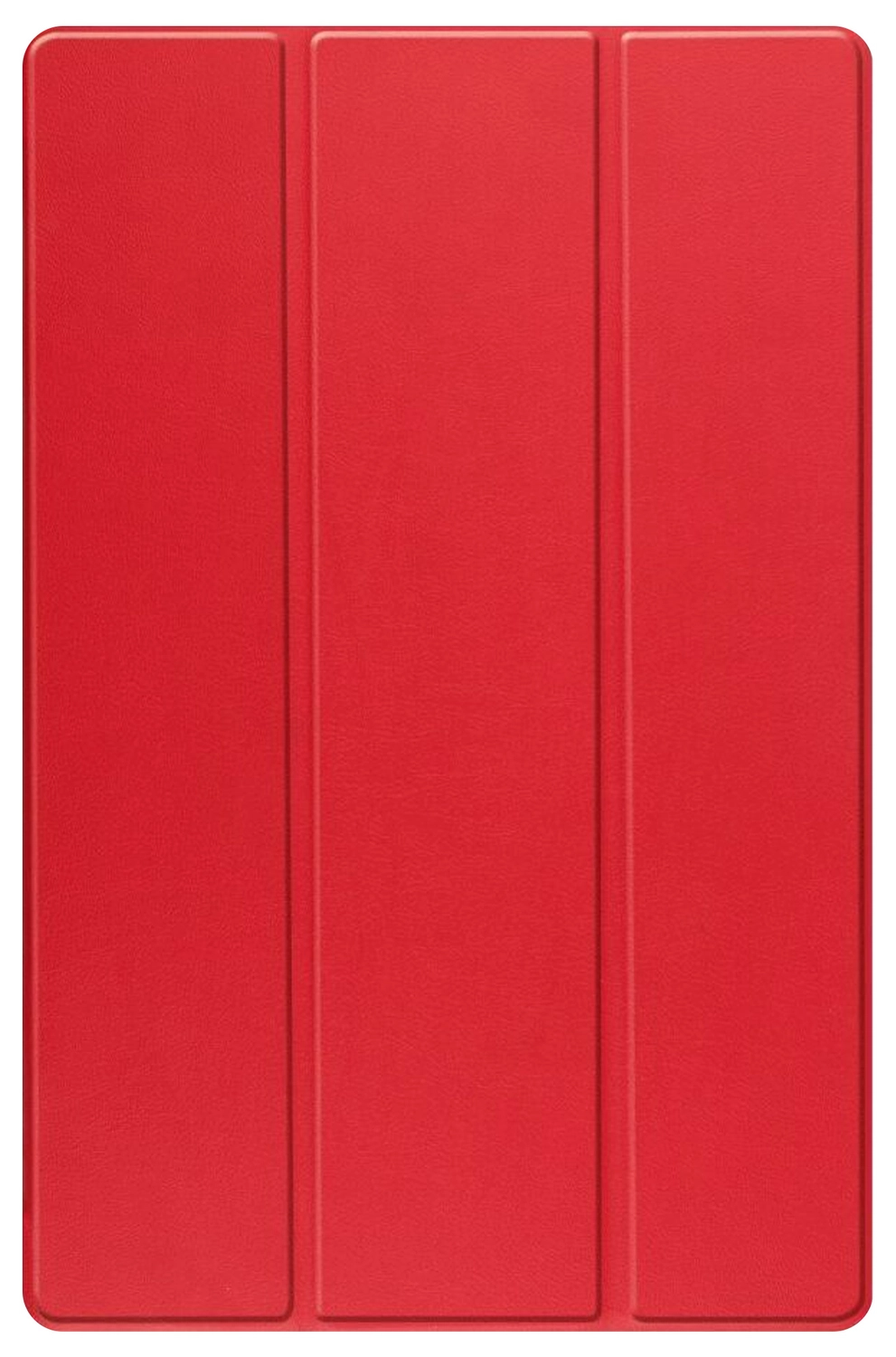 Samsung Tab S10 Ultra / S9 Ultra Hoes Luxe Tri-Fold Book Case Kunst Leer Rood afbeelding 9