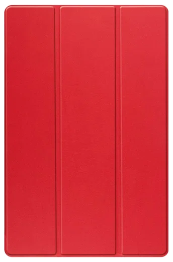 Samsung Tab S10 Ultra / S9 Ultra Hoes Luxe Tri-Fold Book Case Kunst Leer Rood afbeelding 9