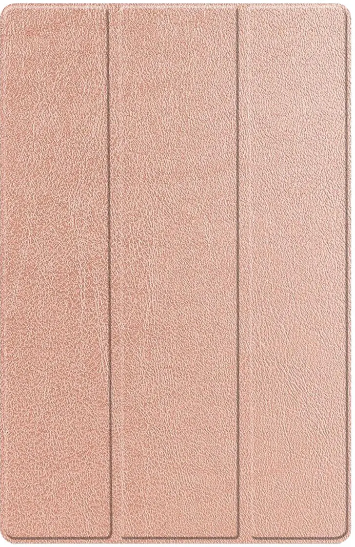Samsung Tab S10 Ultra / S9 Ultra Hoes Luxe Tri-Fold Book Case Kunst Leer Roze afbeelding 9