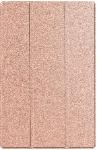 Samsung Tab S10 Ultra / S9 Ultra Hoes Luxe Tri-Fold Book Case Kunst Leer Roze afbeelding 9