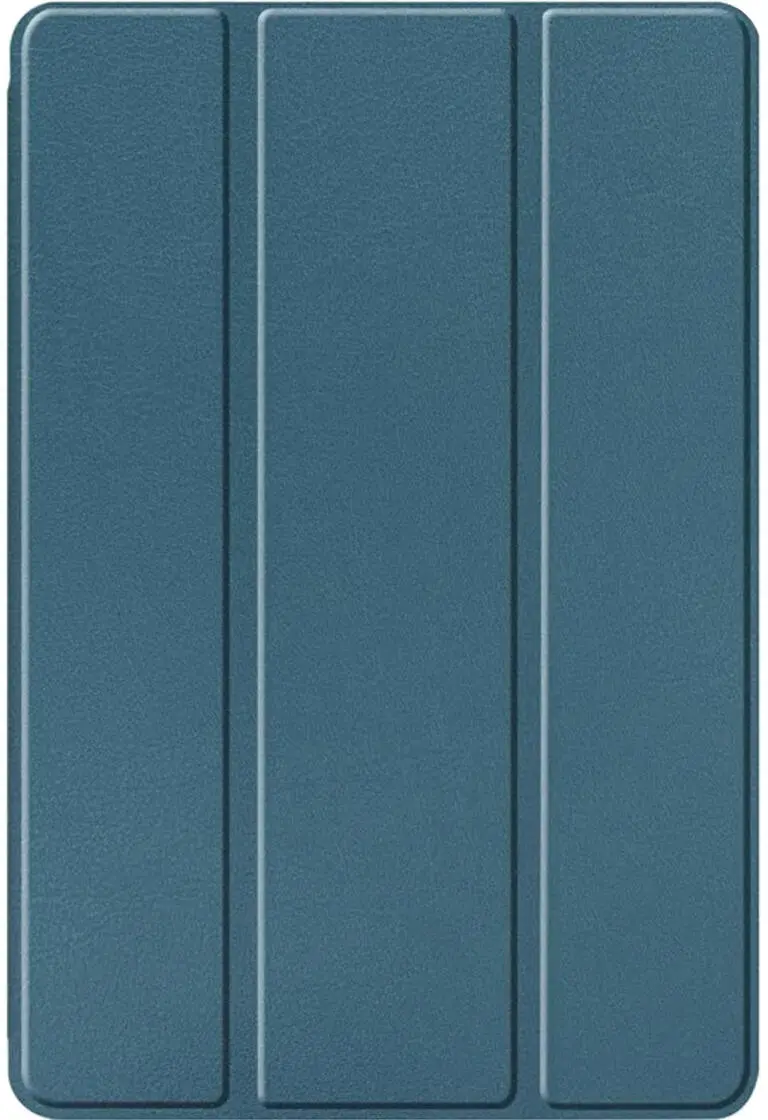 Samsung Galaxy Tab S6 Lite Hoes Luxe Tri-Fold Book Case Kunst Leer Blauw afbeelding 9