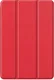 Samsung Galaxy Tab S6 Lite Hoes Luxe Tri-Fold Book Case Kunst Leer Rood afbeelding 9