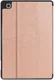 Samsung Galaxy Tab S6 Lite Hoes Luxe Tri-Fold Book Case Kunst Leer Roze afbeelding 8