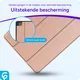 Samsung Galaxy Tab S6 Lite Hoes Luxe Tri-Fold Book Case Kunst Leer Roze afbeelding 2