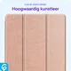 Samsung Galaxy Tab S6 Lite Hoes Luxe Tri-Fold Book Case Kunst Leer Roze afbeelding 6