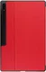 Samsung Galaxy Tab S8+/S7+/S7 FE Hoes Luxe Tri-Fold Book Case Kunst Leer Rood afbeelding 8