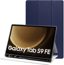 Samsung Tab S10 Lite / S10 FE / S9 (FE) Hoes Tri-Fold Book Case Kunst Leer Blauw