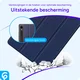 Samsung Tab S10 Lite / S10 FE / S9 (FE) Hoes Tri-Fold Book Case Kunst Leer Blauw afbeelding 2