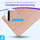 Samsung Tab S10 Lite / S10 FE / S9 (FE) Hoes Tri-Fold Book Case Kunst Leer Roze afbeelding 2