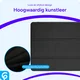 Google Pixel Tablet Hoes Luxe Tri-Fold Book Case Kunst Leer Zwart afbeelding 4