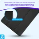 Google Pixel Tablet Hoes Luxe Tri-Fold Book Case Kunst Leer Zwart afbeelding 2