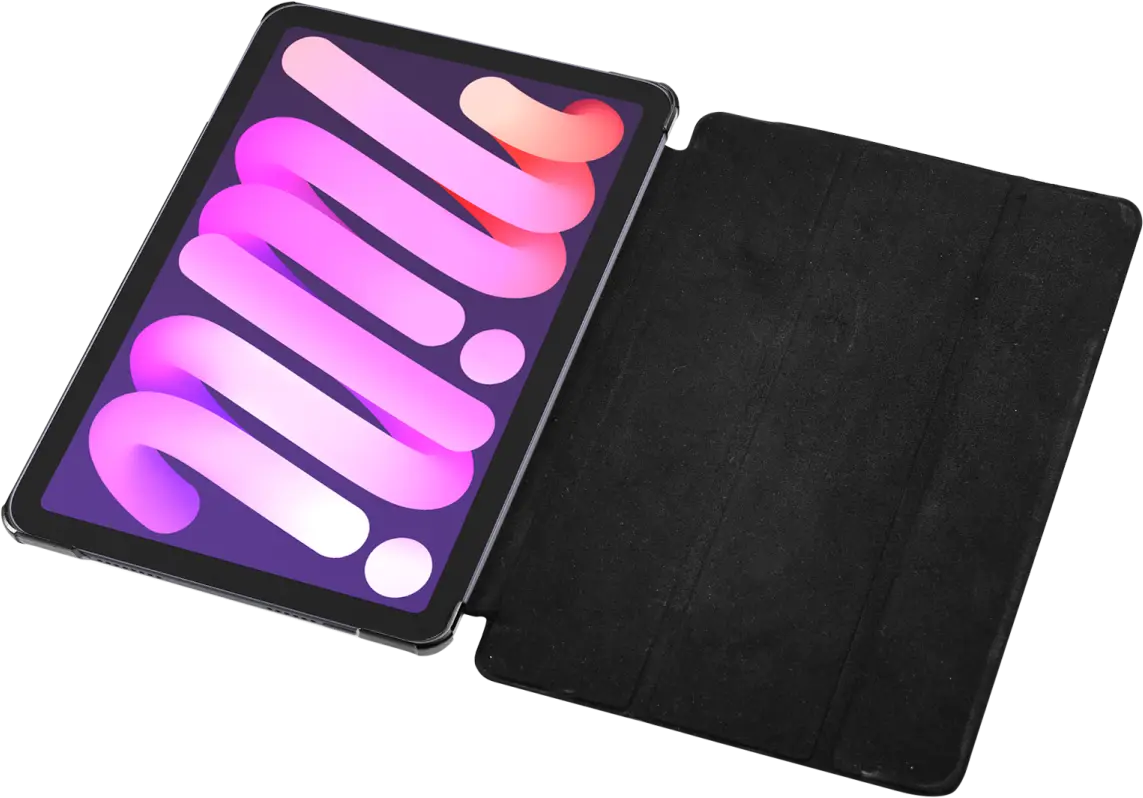 Google Pixel Tablet Hoes Luxe Tri-Fold Book Case Kunst Leer Zwart afbeelding 8