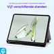 OnePlus Pad Go/Oppo Pad Neo/Air 2 Hoes Luxe Tri-Fold Book Case Kunst Leer Rood afbeelding 5