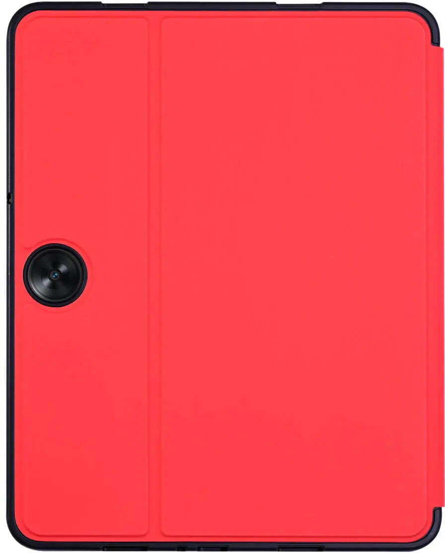 OnePlus Pad Go/Oppo Pad Neo/Air 2 Hoes Luxe Tri-Fold Book Case Kunst Leer Rood afbeelding 8