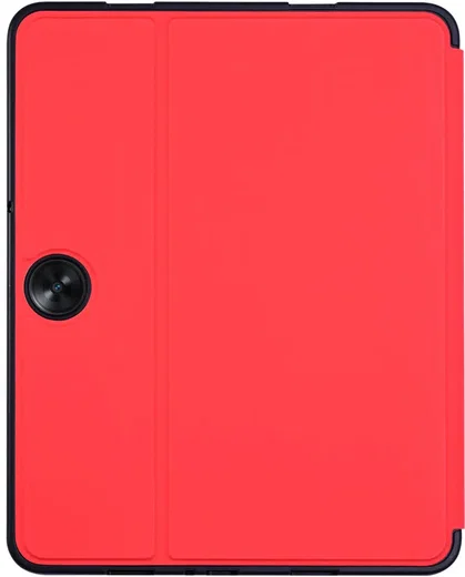 OnePlus Pad Go/Oppo Pad Neo/Air 2 Hoes Luxe Tri-Fold Book Case Kunst Leer Rood afbeelding 8