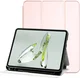 OnePlus Pad Go/Oppo Pad Neo/Air 2 Hoes Luxe Tri-Fold Book Case Kunst Leer Roze
