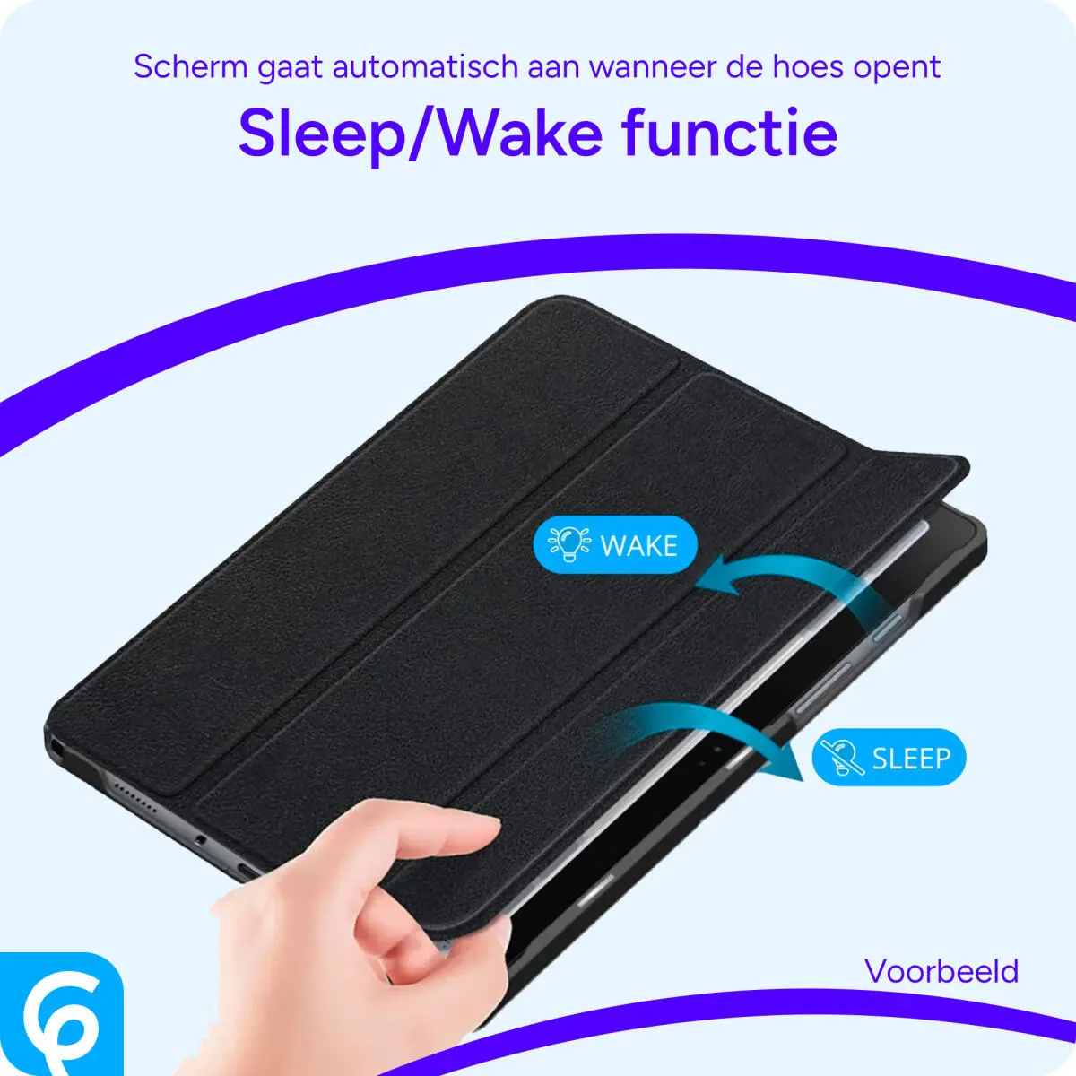 Lenovo Tab M10 Gen 3 Hoes Luxe Tri-Fold Book Case Kunst Leer Zwart afbeelding 7