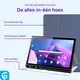 Lenovo Tab M10 Gen 3 Hoes Luxe Tri-Fold Book Case Kunst Leer Blauw afbeelding 3