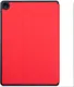 Lenovo Tab M10 Gen 3 Hoes Luxe Tri-Fold Book Case Kunst Leer Rood afbeelding 8