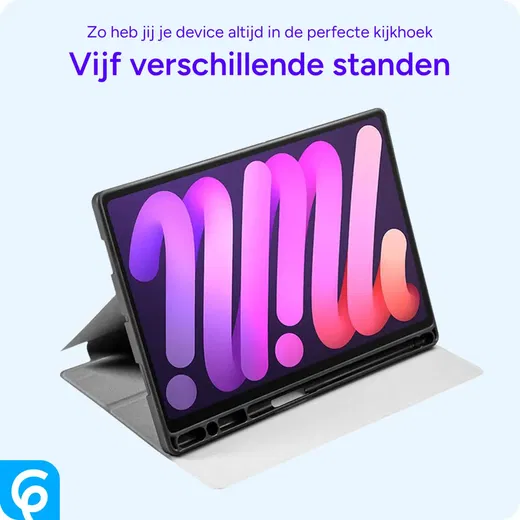 Lenovo Tab M10 Gen 3 Hoes Luxe Tri-Fold Book Case Kunst Leer Rood afbeelding 6