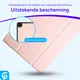 Lenovo Tab M10 Gen 3 Hoes Luxe Tri-Fold Book Case Kunst Leer Roze afbeelding 2
