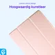Lenovo Tab M10 Gen 3 Hoes Luxe Tri-Fold Book Case Kunst Leer Roze afbeelding 4