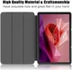 Lenovo Tab P12 Hoes Luxe Tri-Fold Book Case Kunst Leer Zwart afbeelding 5