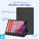Lenovo Tab M9 Hoes Luxe Tri-Fold Book Case Kunst Leer Zwart afbeelding 5