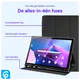 Lenovo Tab M10 HD Gen 2 Hoes Luxe Tri-Fold Book Case Kunst Leer Zwart afbeelding 3